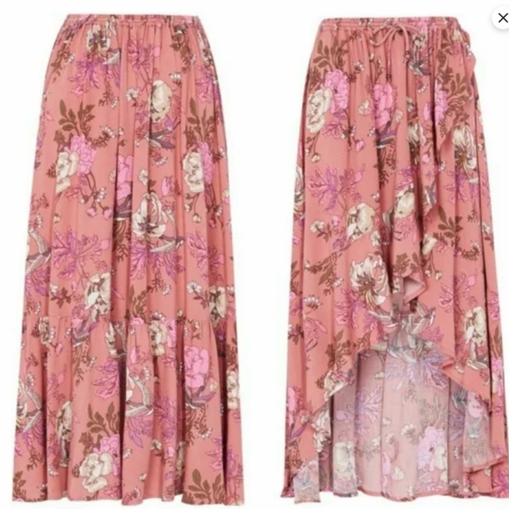 Spell and the Gypsy Rosa Wrap Blush Rose/Pink Skirt - M